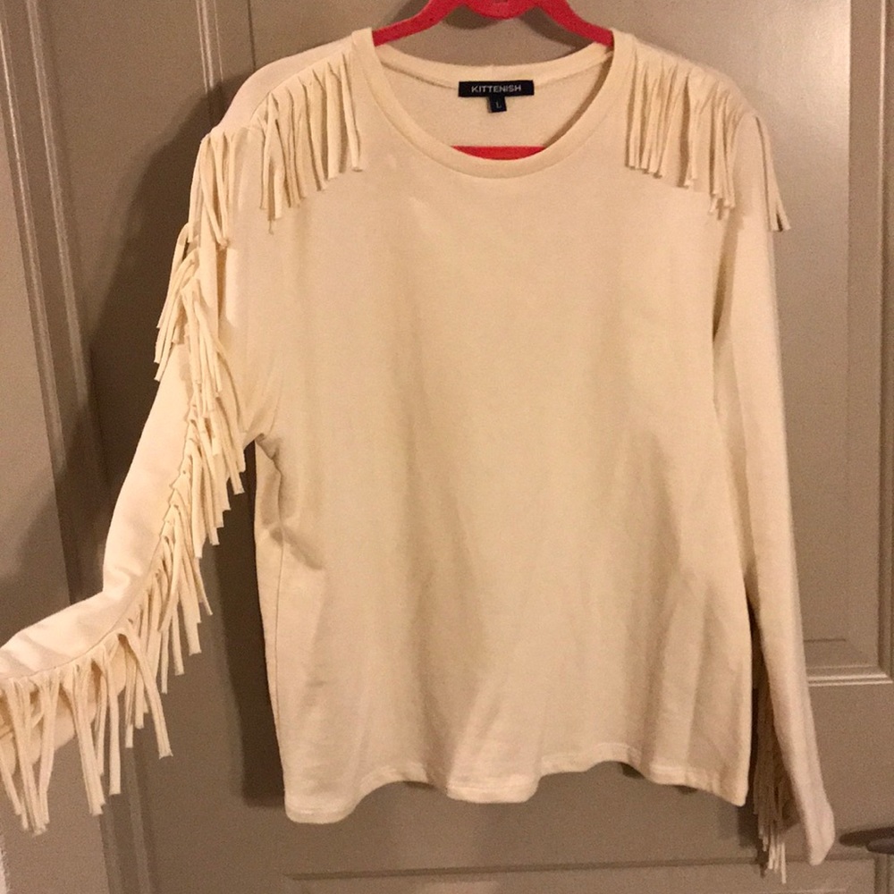Kittenish Charlotte Fringe Sweatshirt